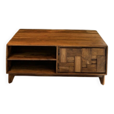Solid wood coffee table