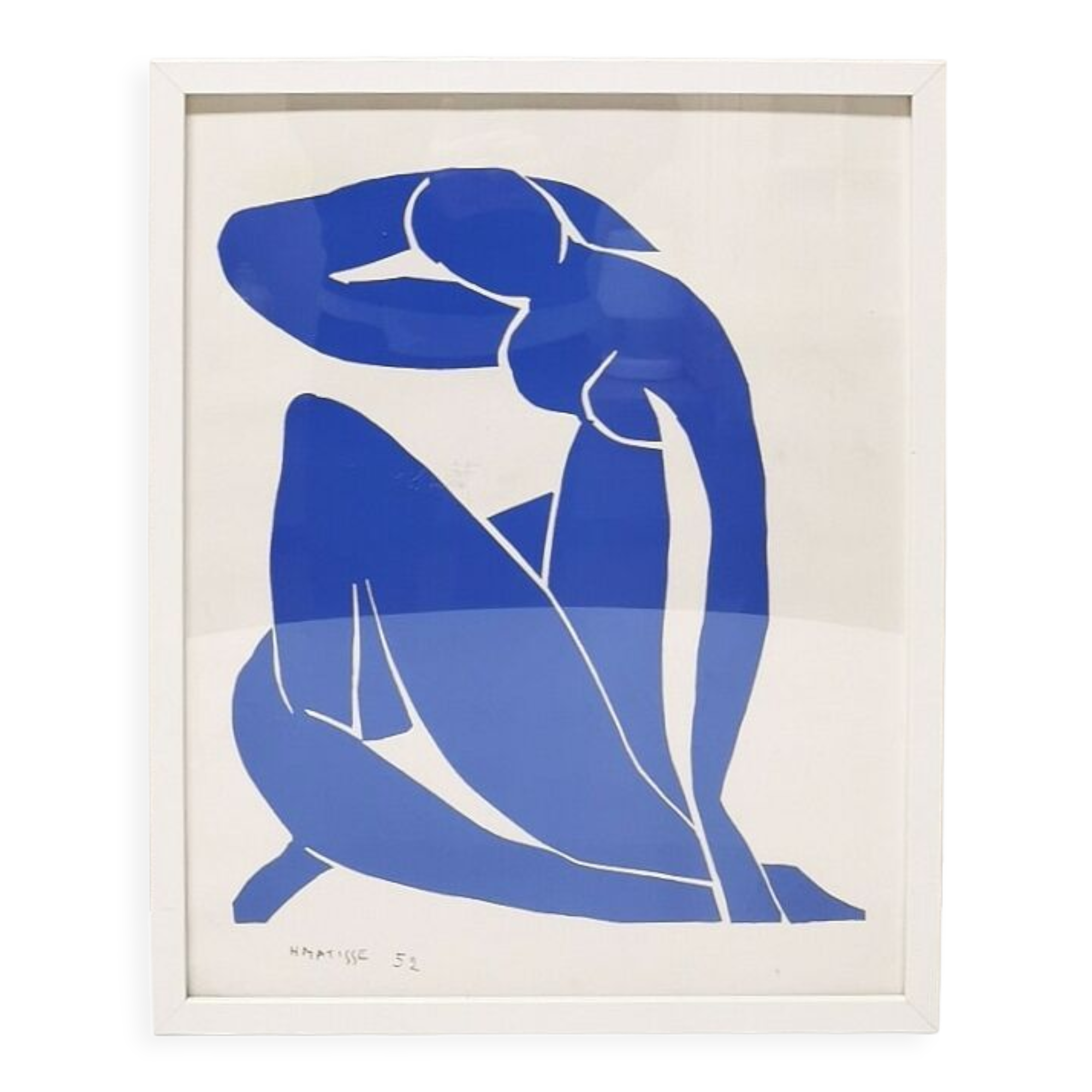 Poster/lithograph "Nu Bleu", Henri Matisse, 1993