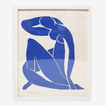 Affiche/ lithographie "Nu Bleu", Henri Matisse, 1993