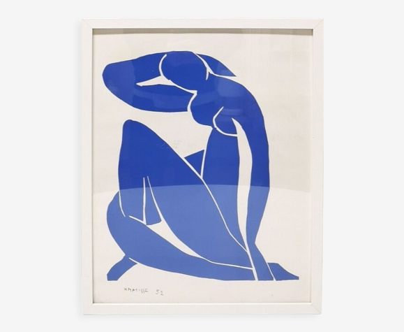 Affiche/ lithographie "Nu Bleu", Henri Matisse, 1993