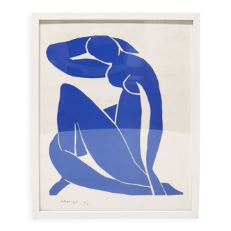 Poster/lithograph "Nu Bleu", Henri Matisse, 1993