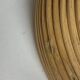 Italian Adjustable Floor Lamp in Pencil Reed, Bamboo, Rattan and Brass, 1970s