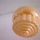 Art Deco iridescent glass and cast iron birds wall lamp 1940s