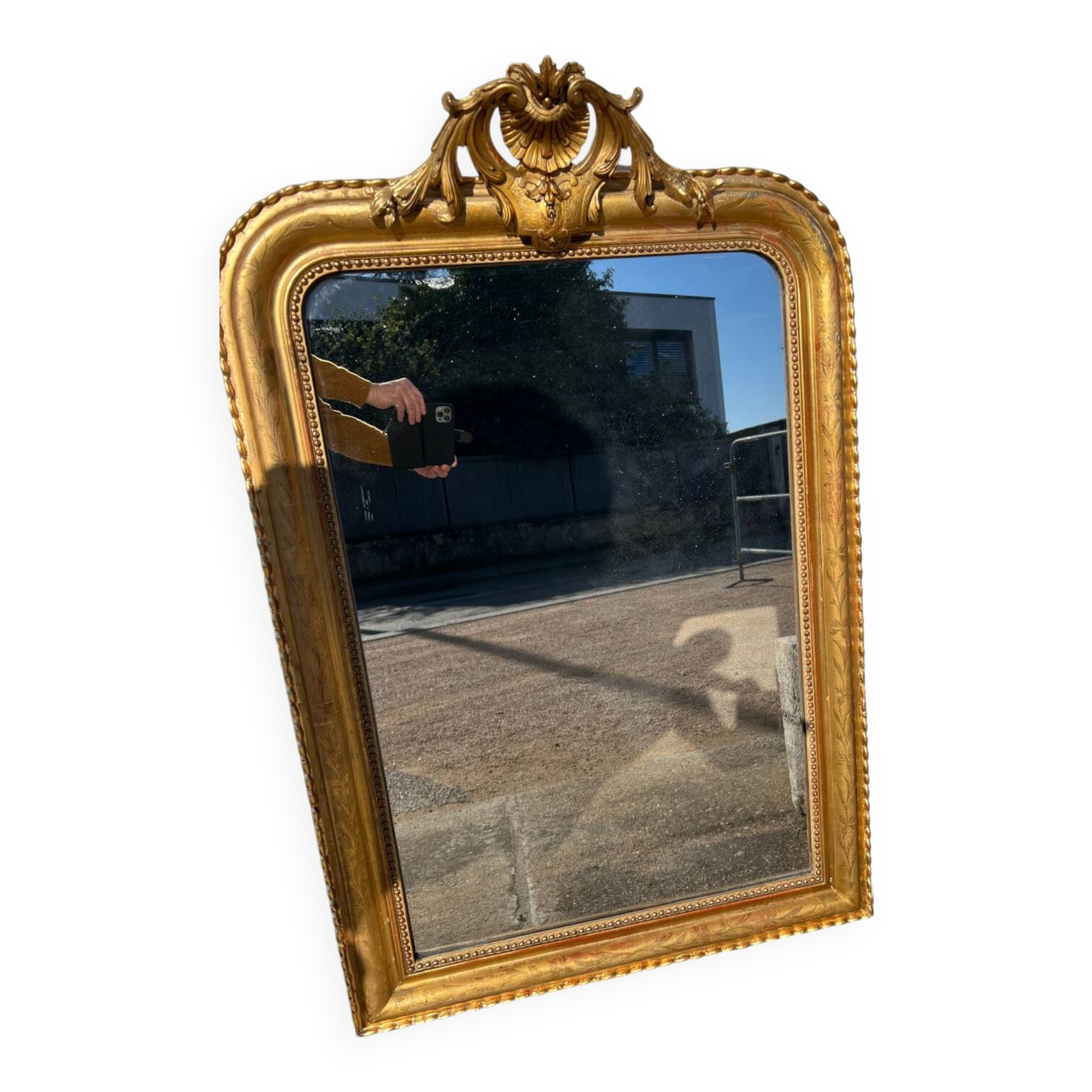 Golden Louis Philippe mirror