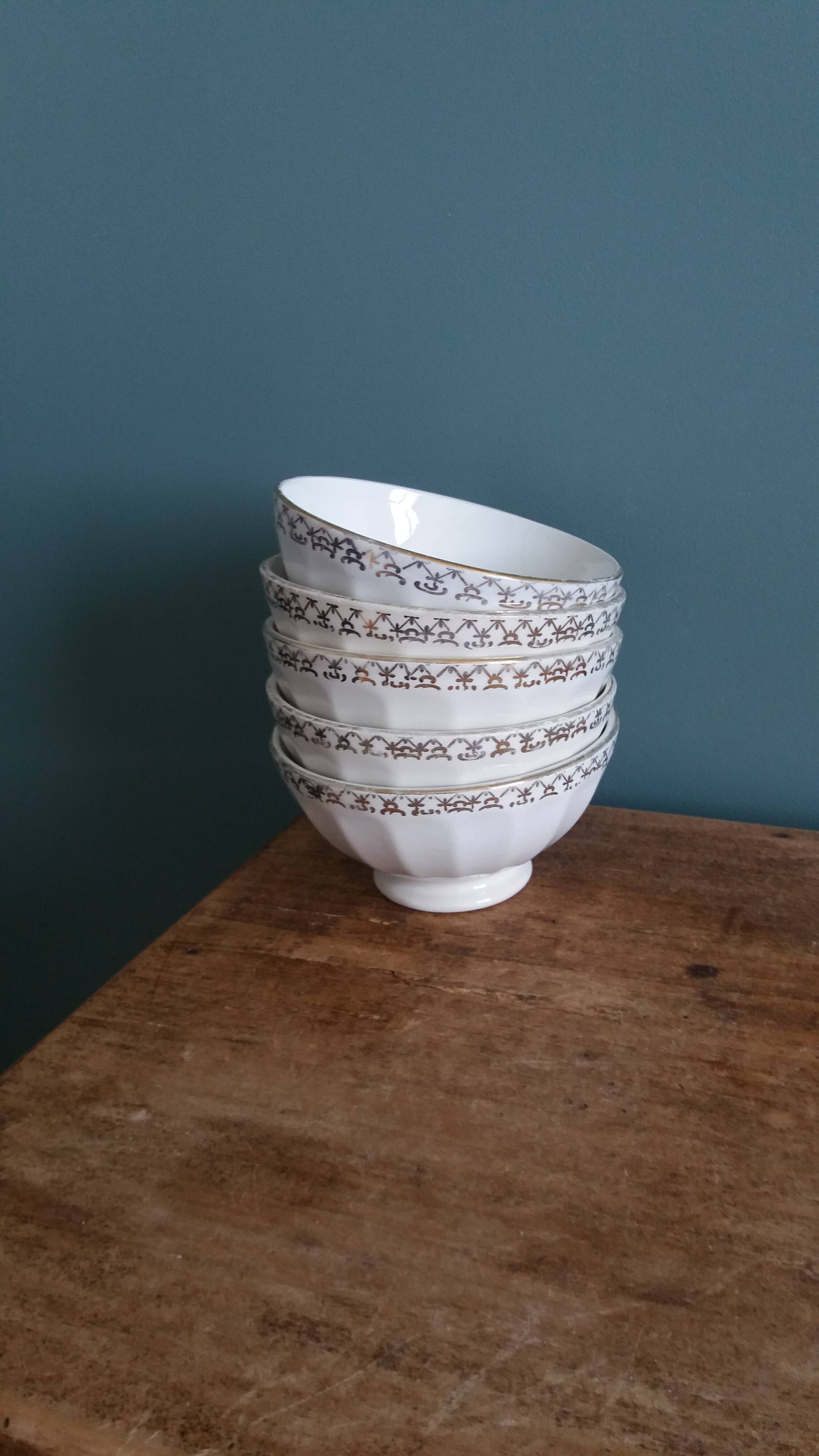 Ribbed bowls Orchies Moulin des Loups and others