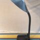 Aluminor metal storage office lamp - black flexible arm vintage 80s