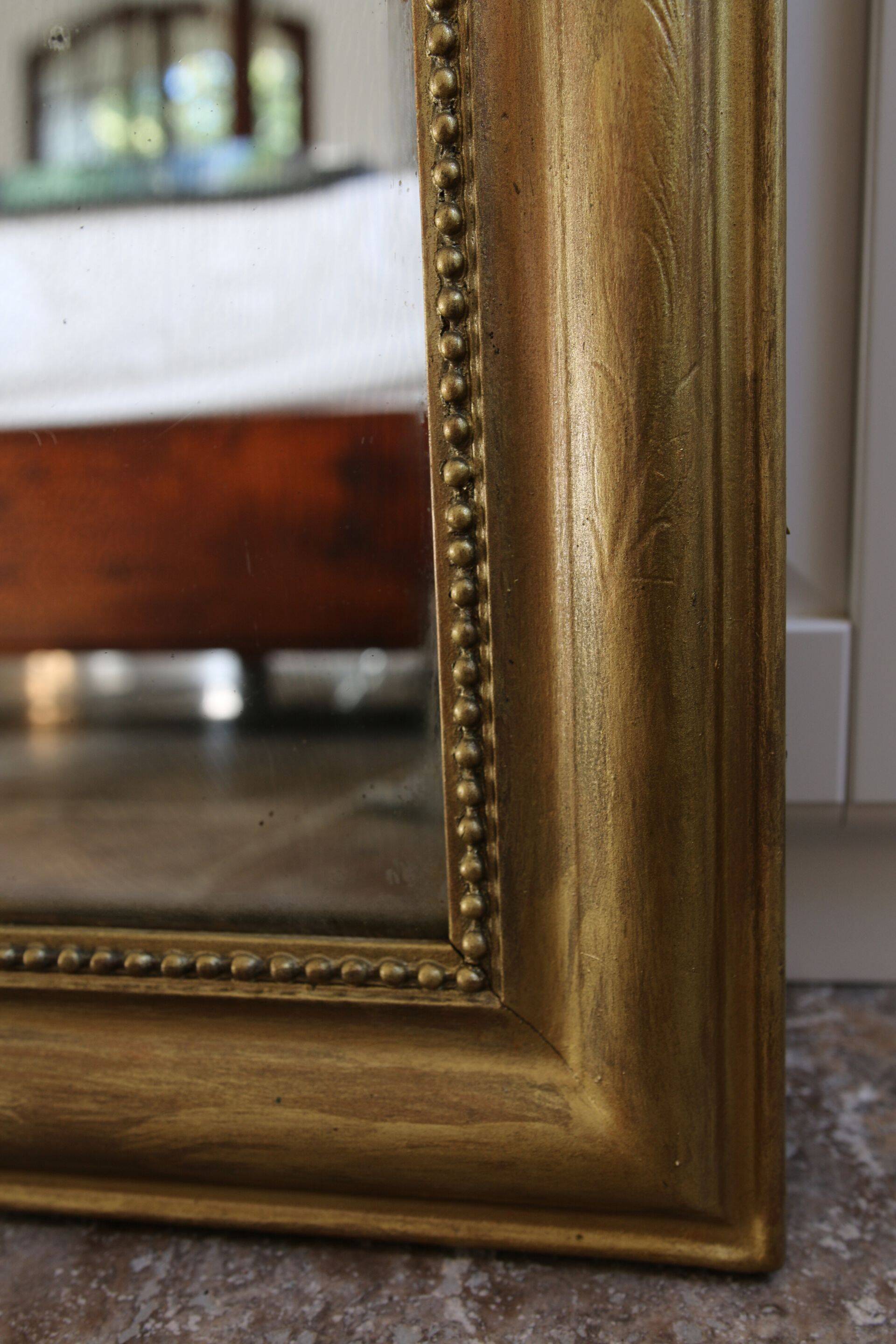 Louis Philippe gold leaf mirror