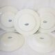 5 soup plates in St. Amandinoise earthenware model Margot, iron earth.