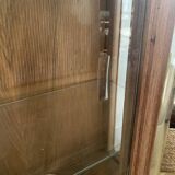 Walnut veneer display cabinet 1956