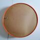 Vintage orange round wall mirror 60 70