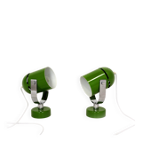 Mid-Century Green Lamps attributed to Stanislav Indra, 1970s, Set of 2