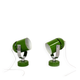 Mid-Century Green Lamps attributed to Stanislav Indra, 1970s, Set of 2