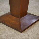 Guéridon en placage de sapelli art déco 1940’s