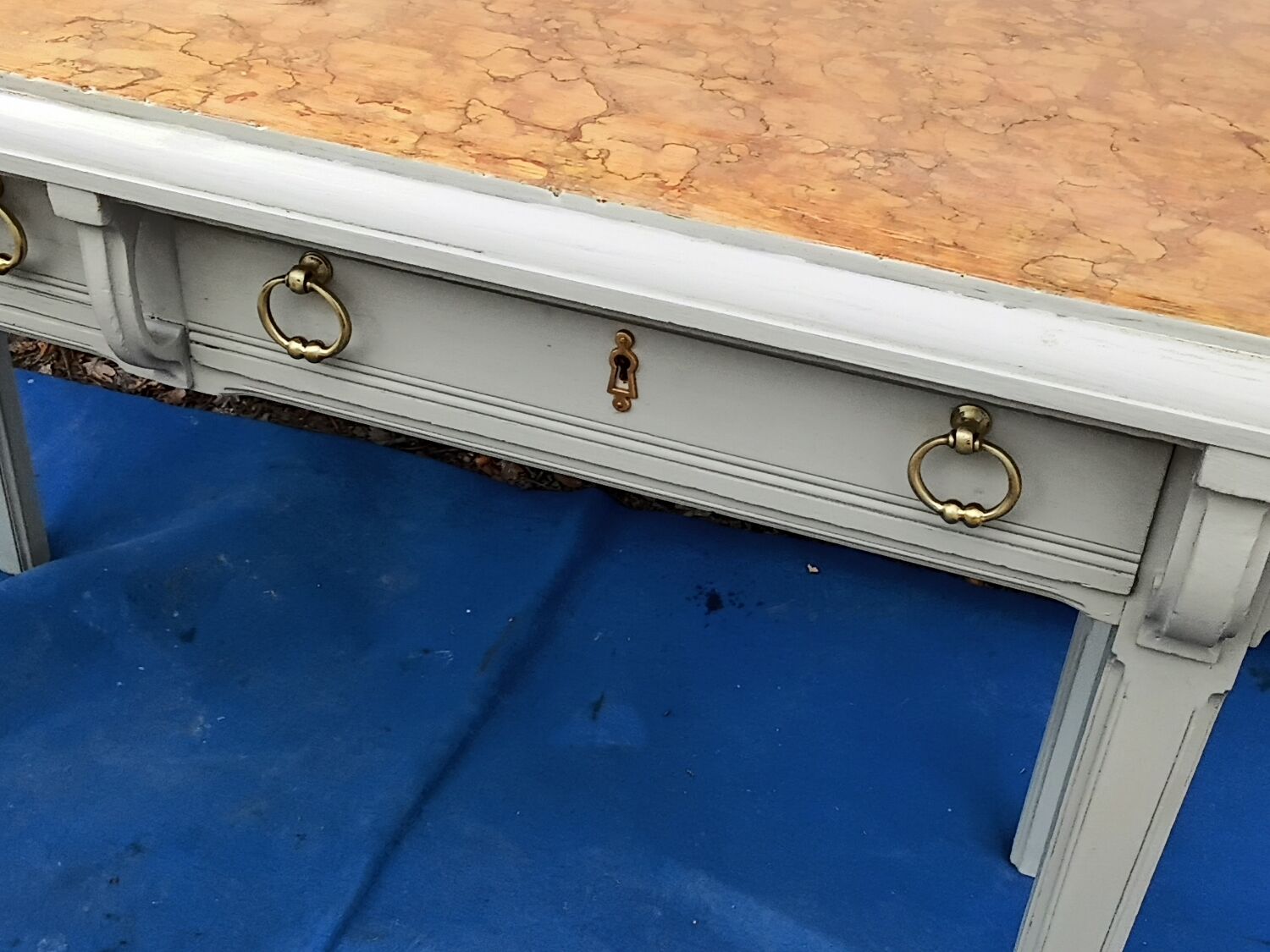 Grey vintage console