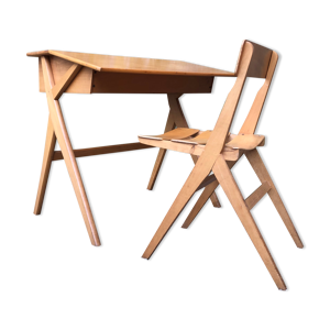 pupitre et sa chaise