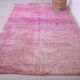 Tapis marocain vintage violet 197 x 296 cm - Tapis en laine berbère - Tapis fait main