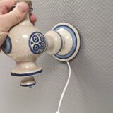 Ceramic wall lamp by Allan Hytholm for his own workshop Denmark 1980s