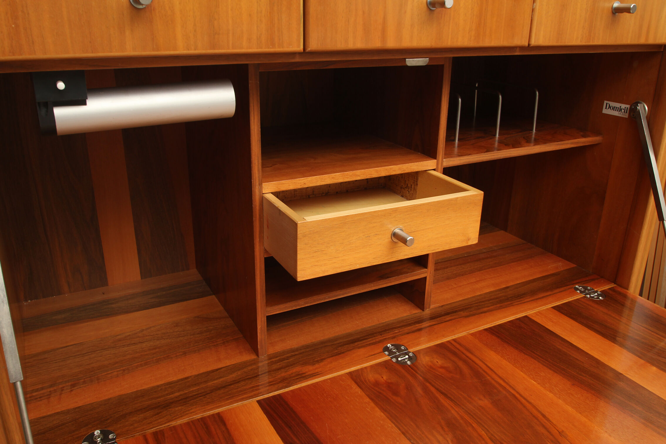 1970s secretary in walnut, Domicil Furnitures Denmark