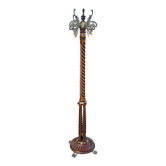 Porte manteau en bois massif sculpté et bronze doré de style Baroque