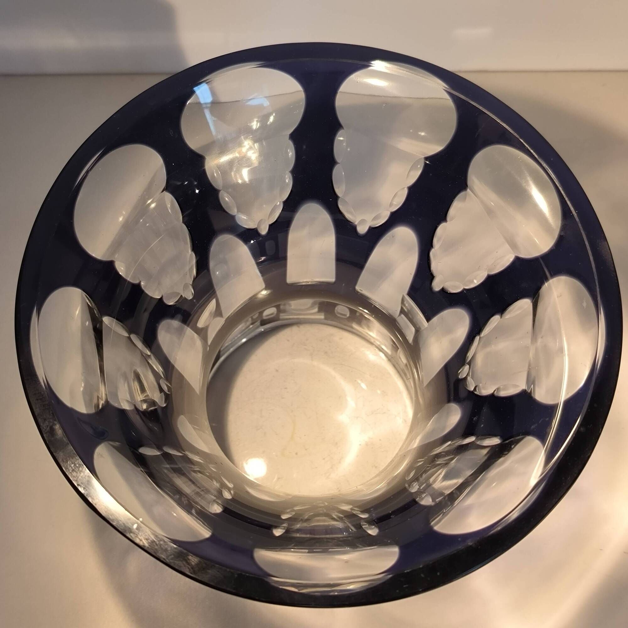 Johann Oertel, Carl Meltzer & Co. Langenau Haida, Art Deco cut double vase