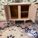 Beautiful pastel pink art deco bedside table