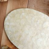 Capiz mother-of-pearl tray, placemat