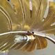 Solid brass plant-shaped floor lamp