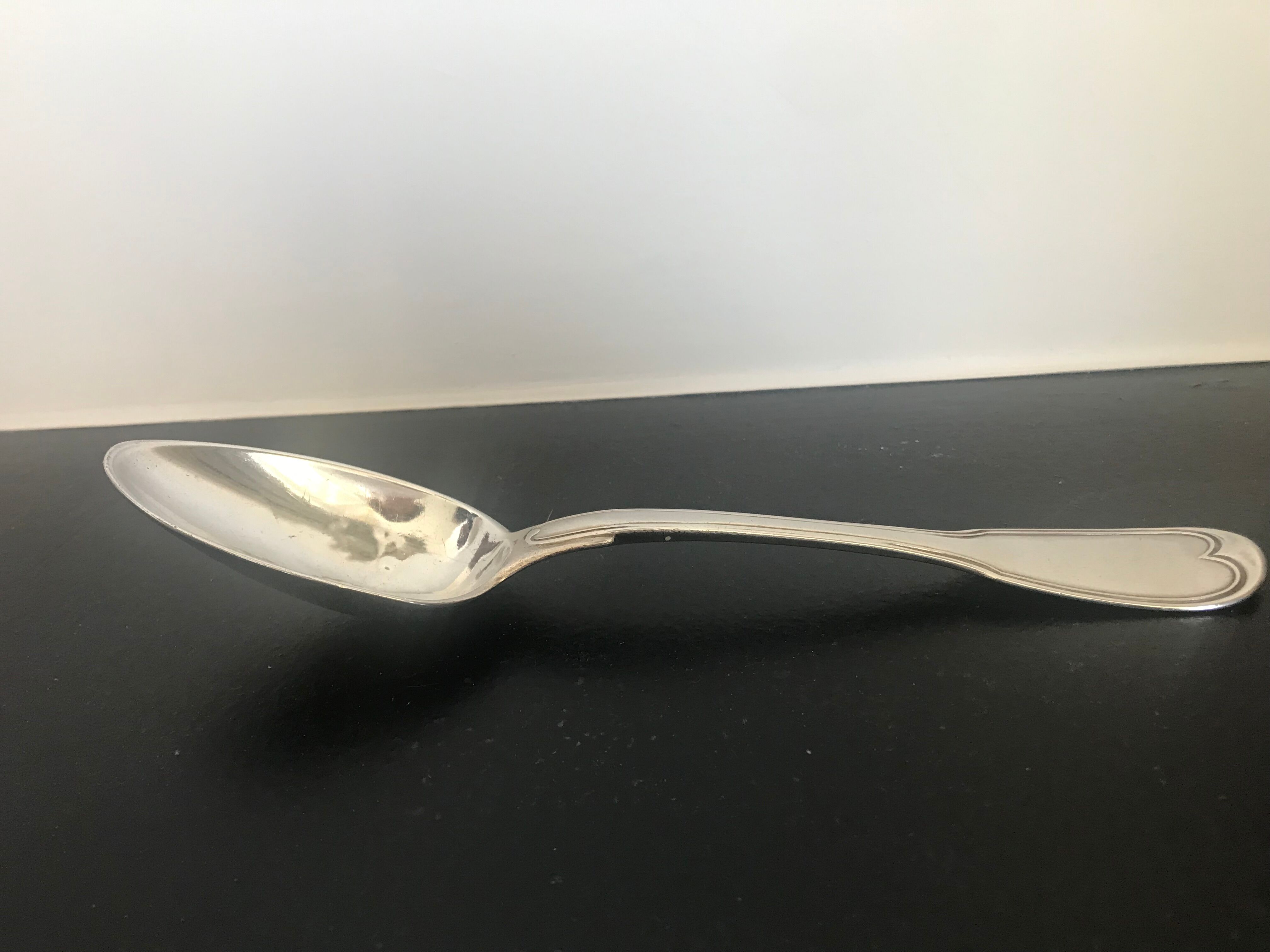 Cuillère à soupe argent massif