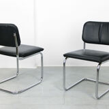 Leather Cesca Chair by Marcel Breuer, set of 2