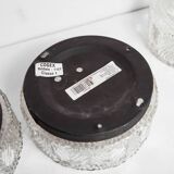 Set of 3 glass ceiling lamps 60