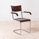 Set of 4 Bauhaus Dining Chairs, designed by Mart Stam, Tubular Steel Base