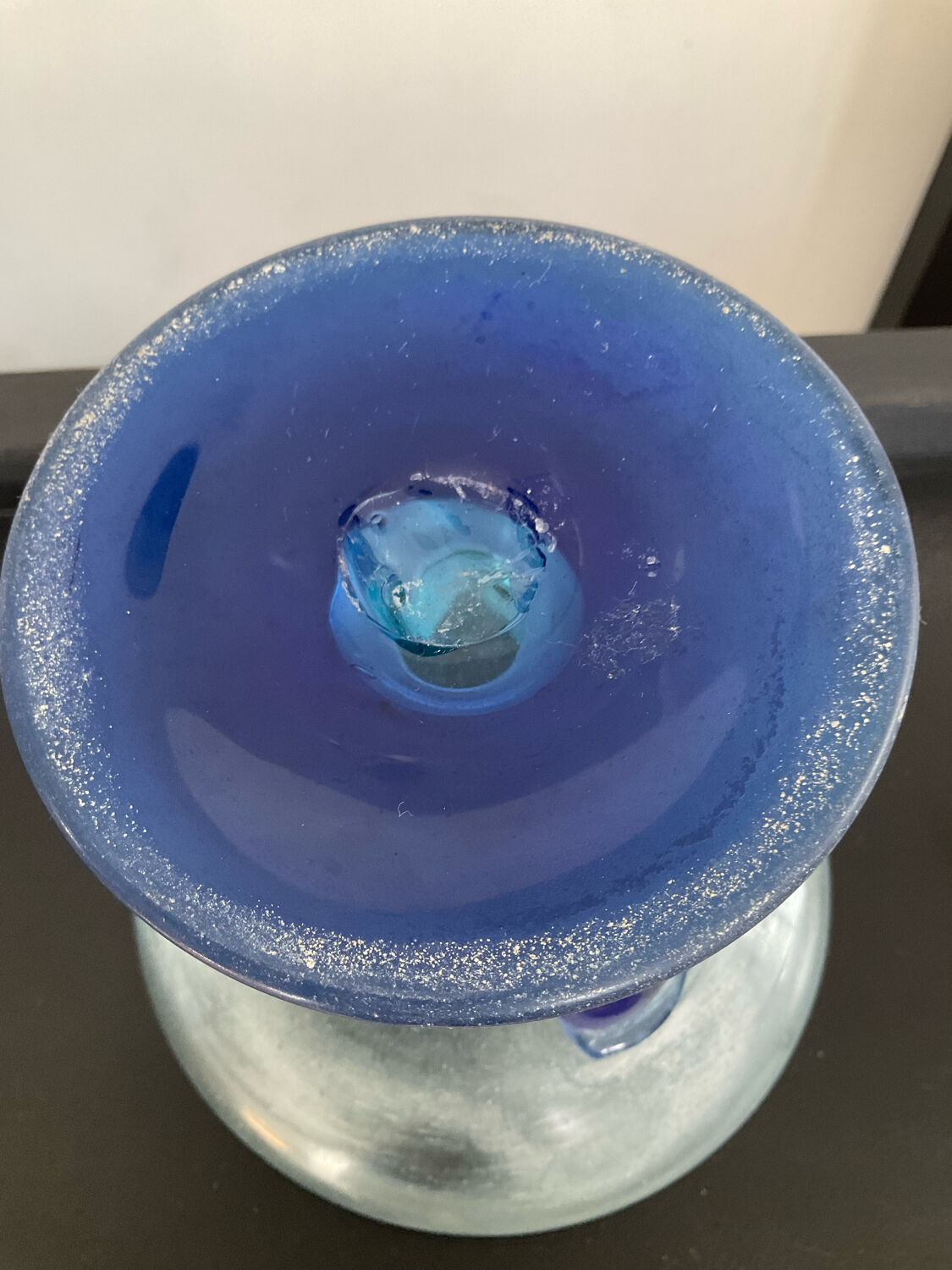 Empty pocket "Scovo" stand cup in Murano glass