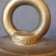 Cloche en bronze laitonné