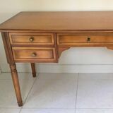 Directoire style desk with 5 drawers and side shelves