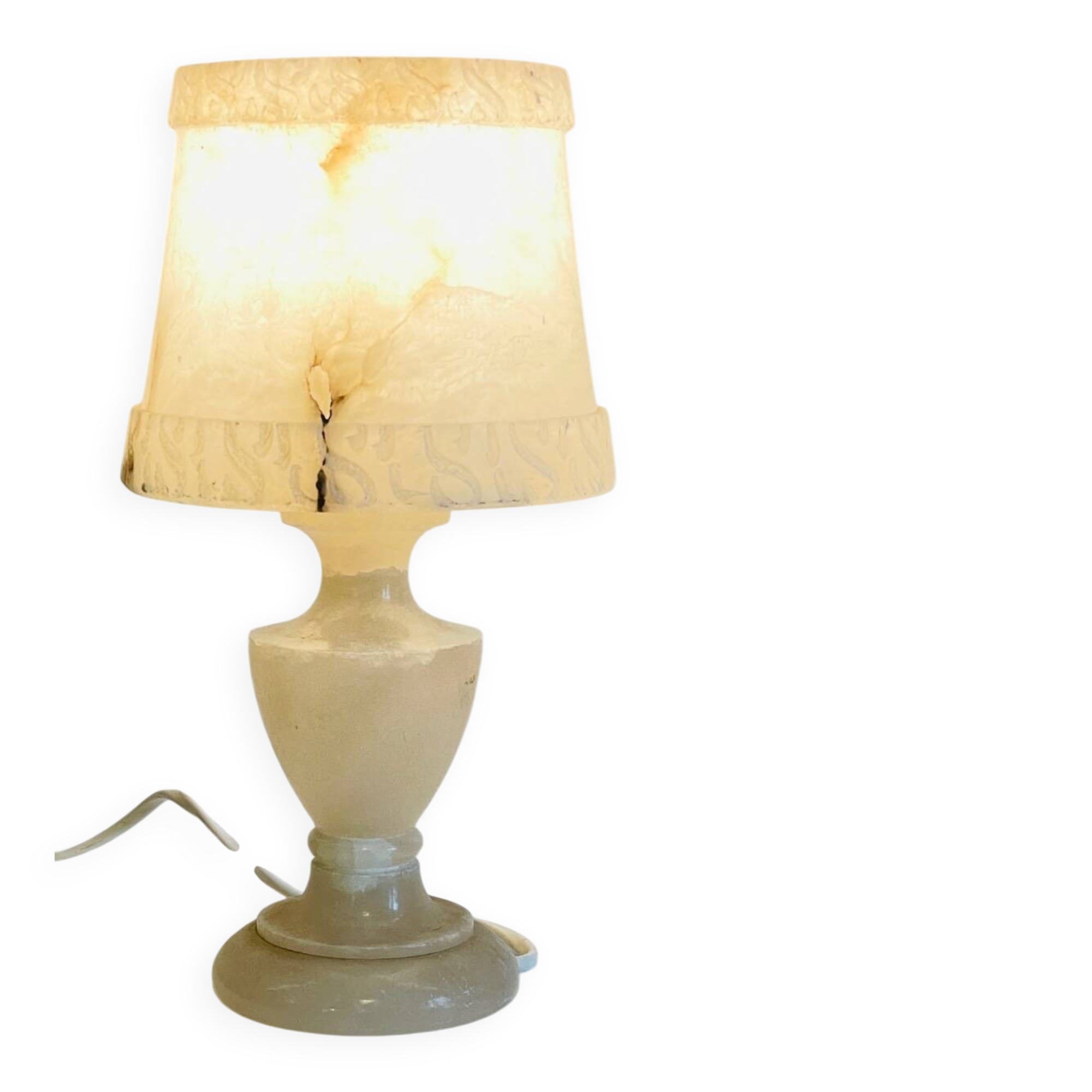 ALABASTER Marble Lamp 1970s