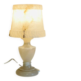 Lampe marbre d'albatre années 70