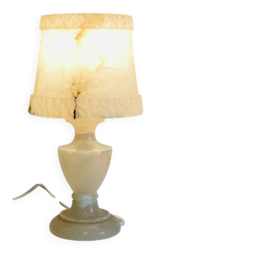ALABASTER Marble Lamp 1970s