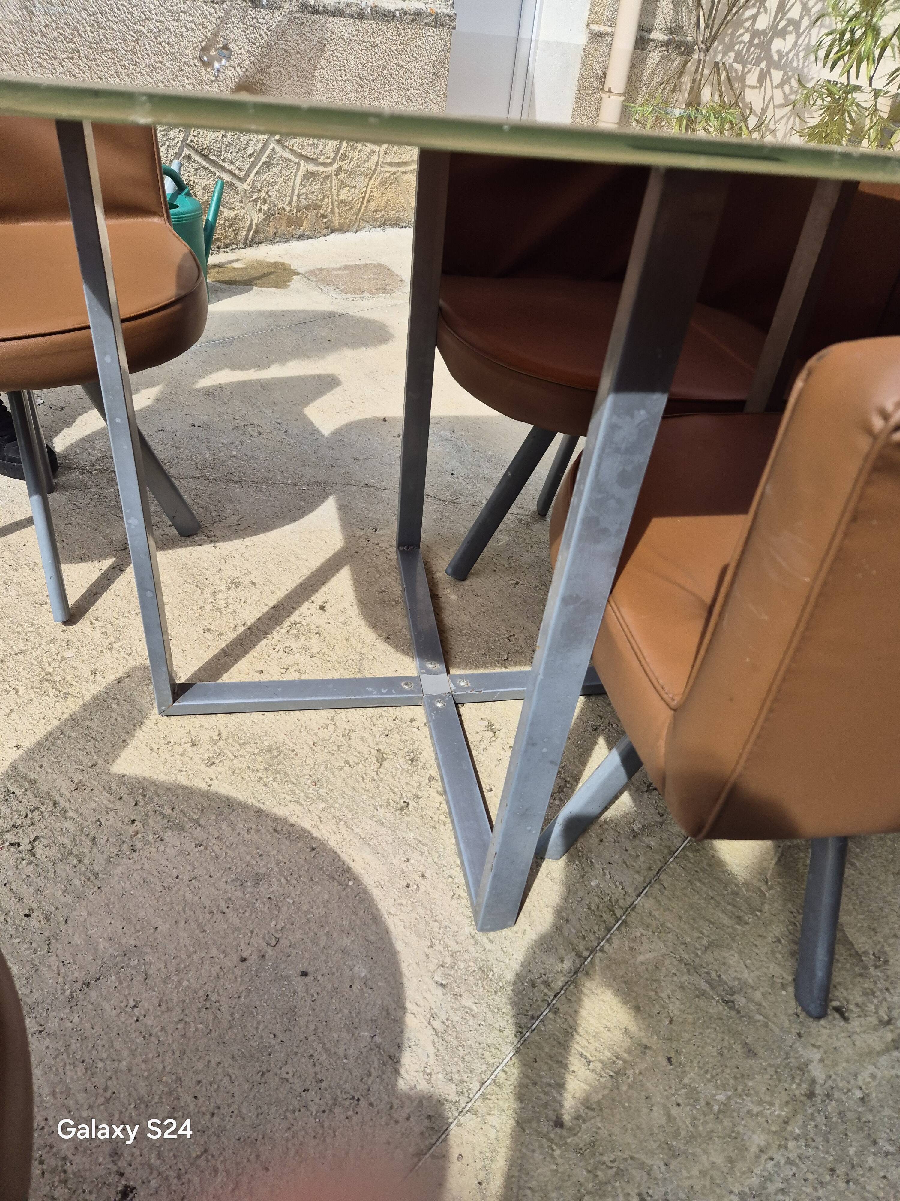 Vintage mosaic table and chairs