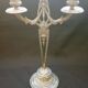 WMF Antique Art Nouveau Candlestick Pair Jugendstil  Germany
