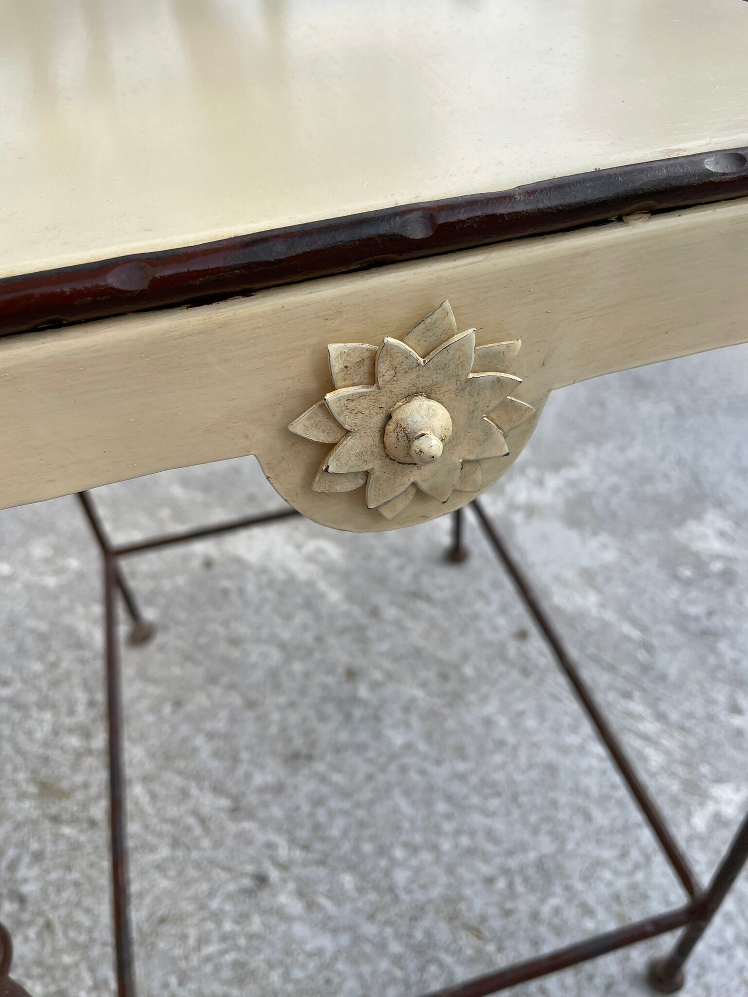 Pair of Provencal style bedside table