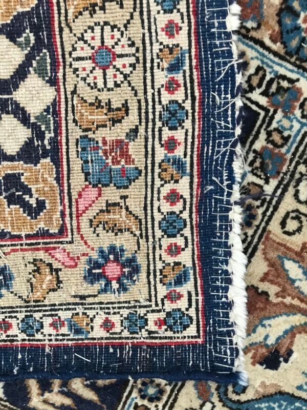 Old Persian Ghoum handmade carpet 207 X 303 cm