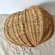 Old basket in woven wicker