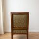 Regency green armchairs in solid wood