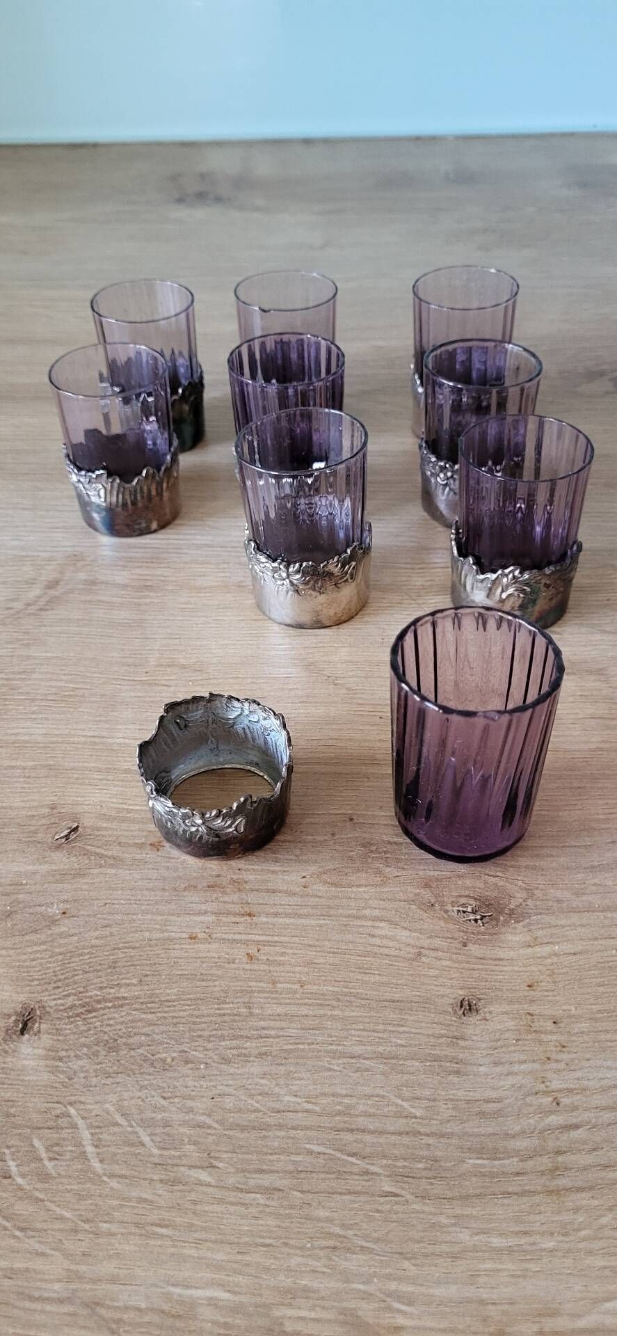 Antique liqueur glasses
