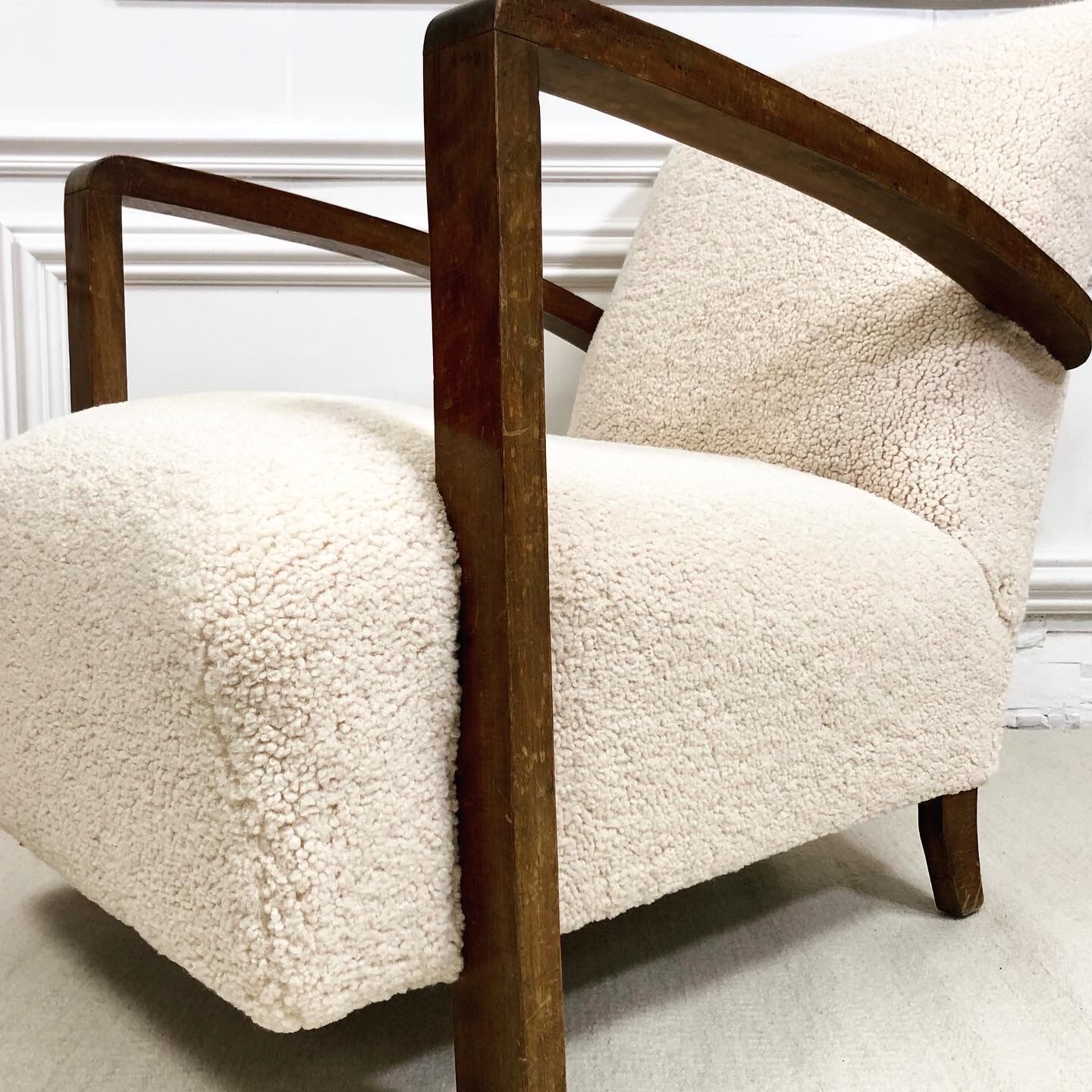 Restored art deco armchair