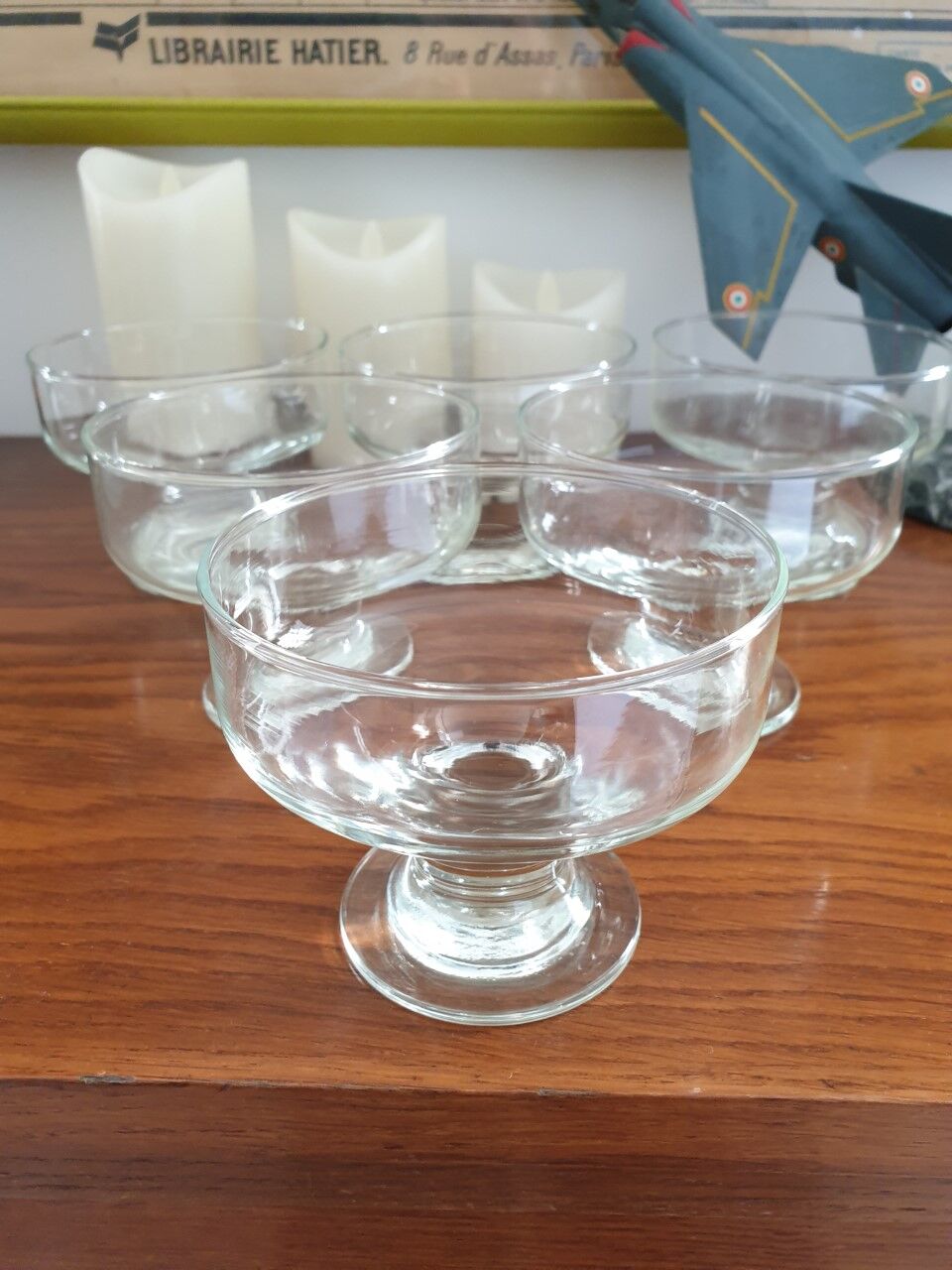 Set of 6 vintage dessert cups