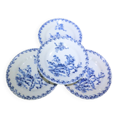 4 Gien flat plates, Chardons service 1