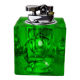 Green ice lighter by Antonio Imperatore, murano glass, Italy, 1970