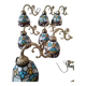 Lot 8 appliqués style tiffany