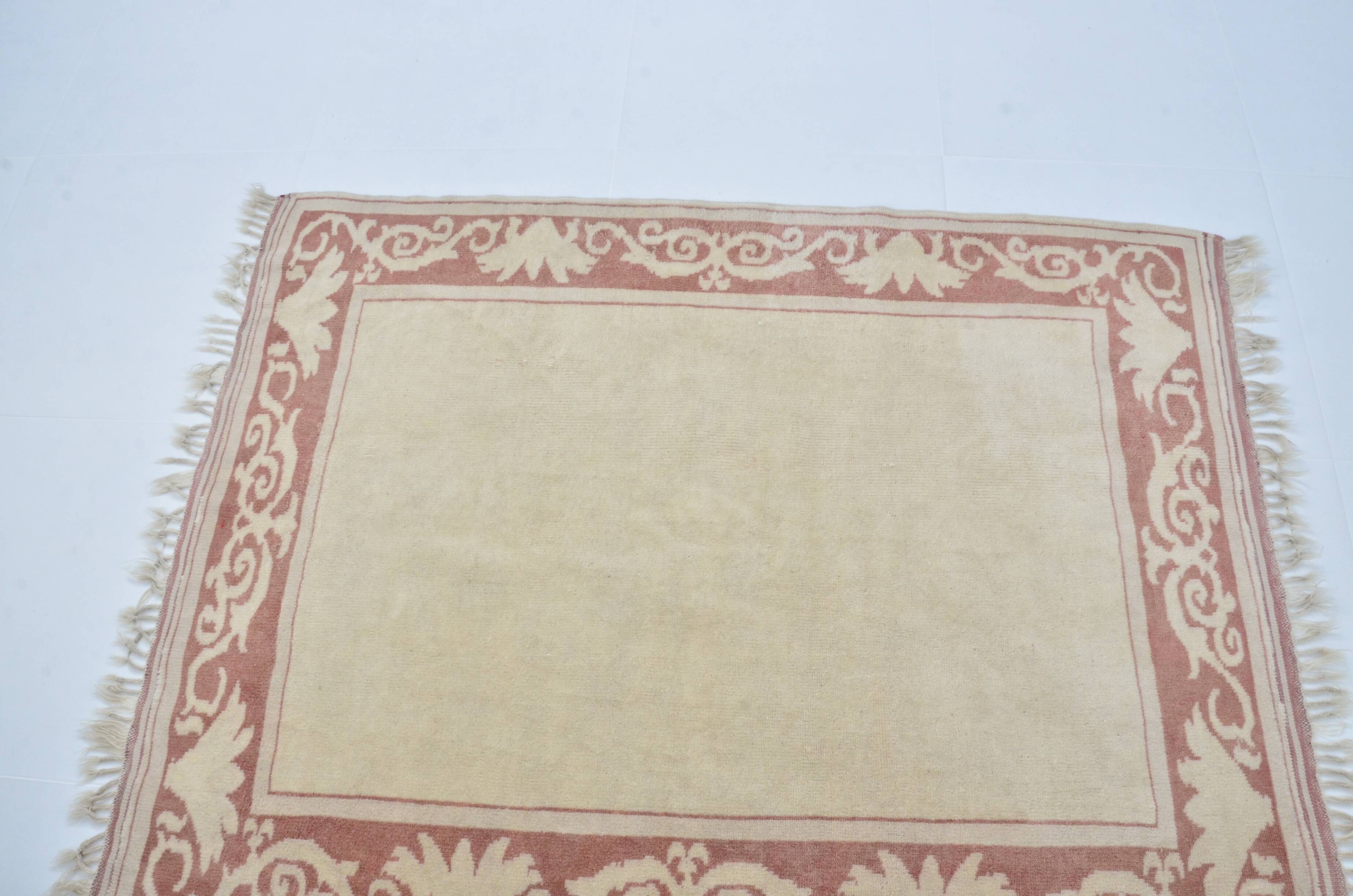 Turkish Oushak handmade rug sku 3597